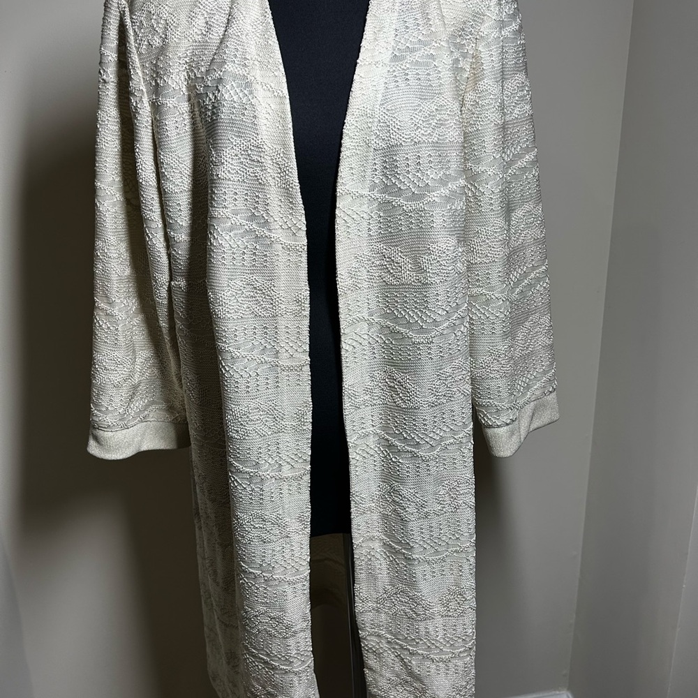Dressbarn Silver Lace cardigan